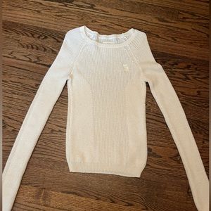 Abercrombie and fitch cream sweater